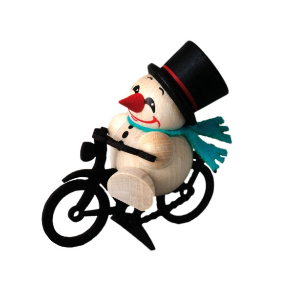 Cool Man Fahrrad - Sammelfigur ca. 5 cm by Karsten Braune - Echt Erzgebirge