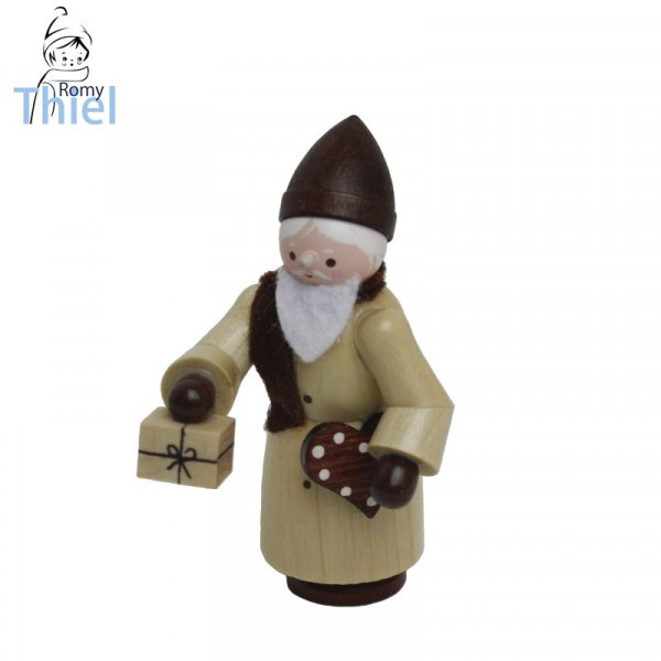 Nikolaus, natur - Höhe ca. 6 cm Volkskunstwerkstatt Romy Thiel - Deutschneudorf bei Seiffen