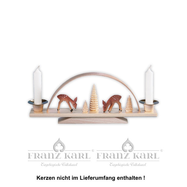 Schwibbogen Rehe für Kerzen Höhe: ca. 10 cm