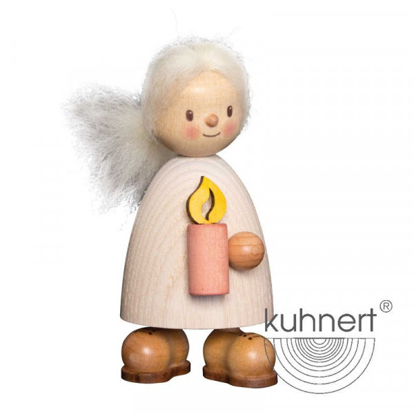 Sammelfigur Holzfigur Finja mit Kerze Kuhnert Artikel 62110, Höhe ca. 8,5 cm