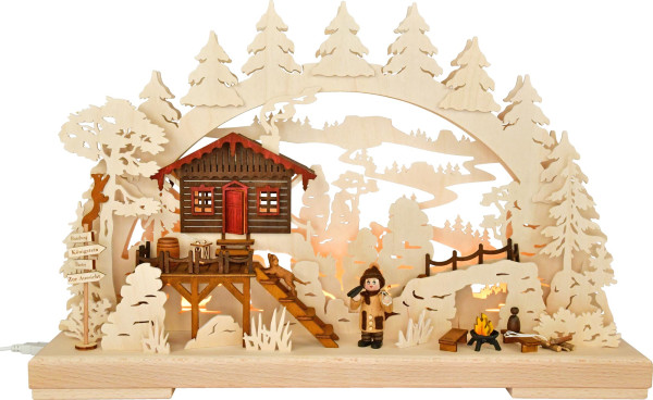 LED-Schwibbogen klein, Sächsische Schweiz RATAGS - Made in Germany