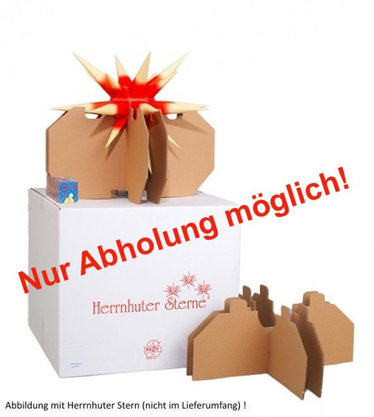 Aufbewahrungskarton für Herrnhuter Stern für Innen- und Außensterne 40 bis 60 cm geeignet