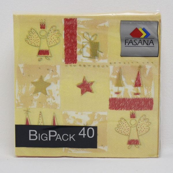 Papierservietten BigPack Weihnachtsmotiv Inhalt: 40 Stück !