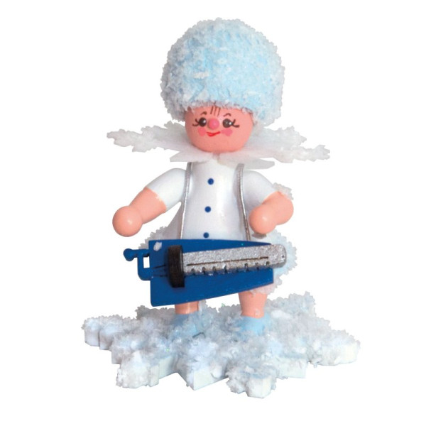 Schneeflöckchen mit Drehleier, Artikel 43155 Sammelfigur, Höhe ca. 5 cm