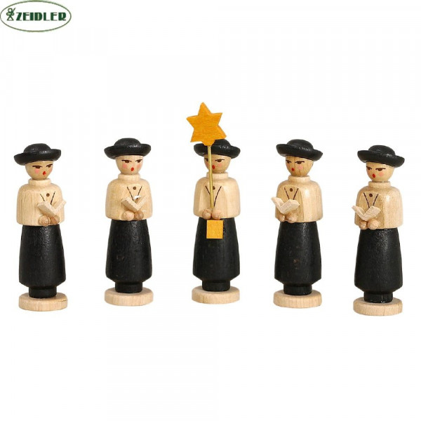 Kurrendefiguren 5teilig schwarz