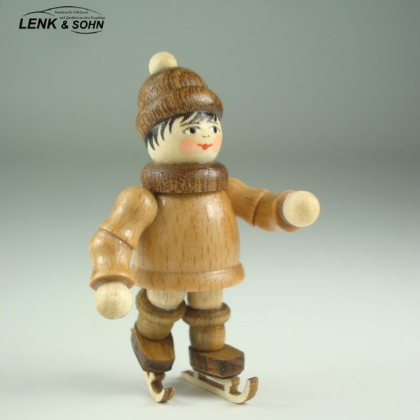 Winterkind - Schlittschuhfahrer, 5,5 cm, natur