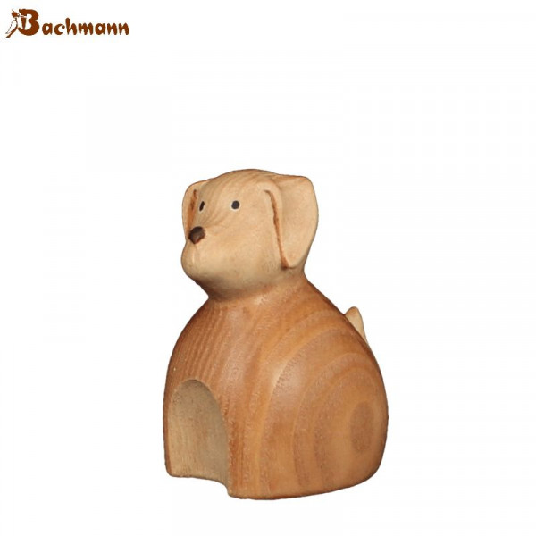 Gloria Krippenfigur Hirtenhund, gebeizt, 16 cm* Holzschnitzerei Konrad Bachmann, Südtirol