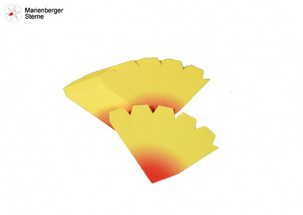Marienberger Sterne Selbstbausatz 3er Set Gelb-Rot 3 Marienberger Sterne 16 cm ohne Beleuchungsset & Netzgerät