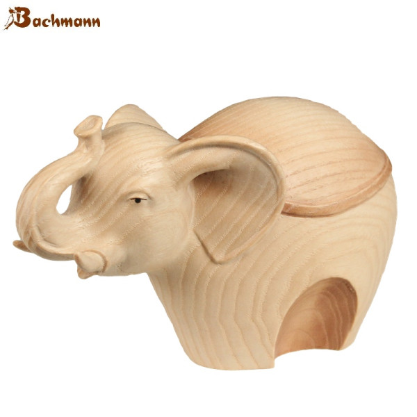 Gloria Krippenfigur Elefant, gebeizt, 12 cm* Holzschnitzerei Konrad Bachmann, Südtirol