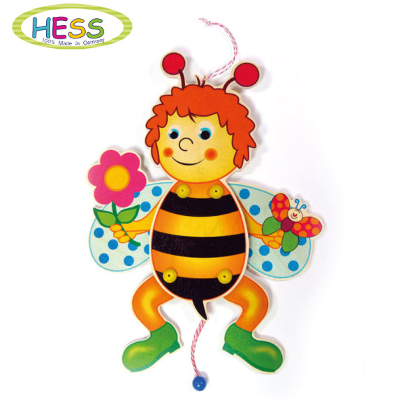 Hampelmann Biene mit Blume Hess